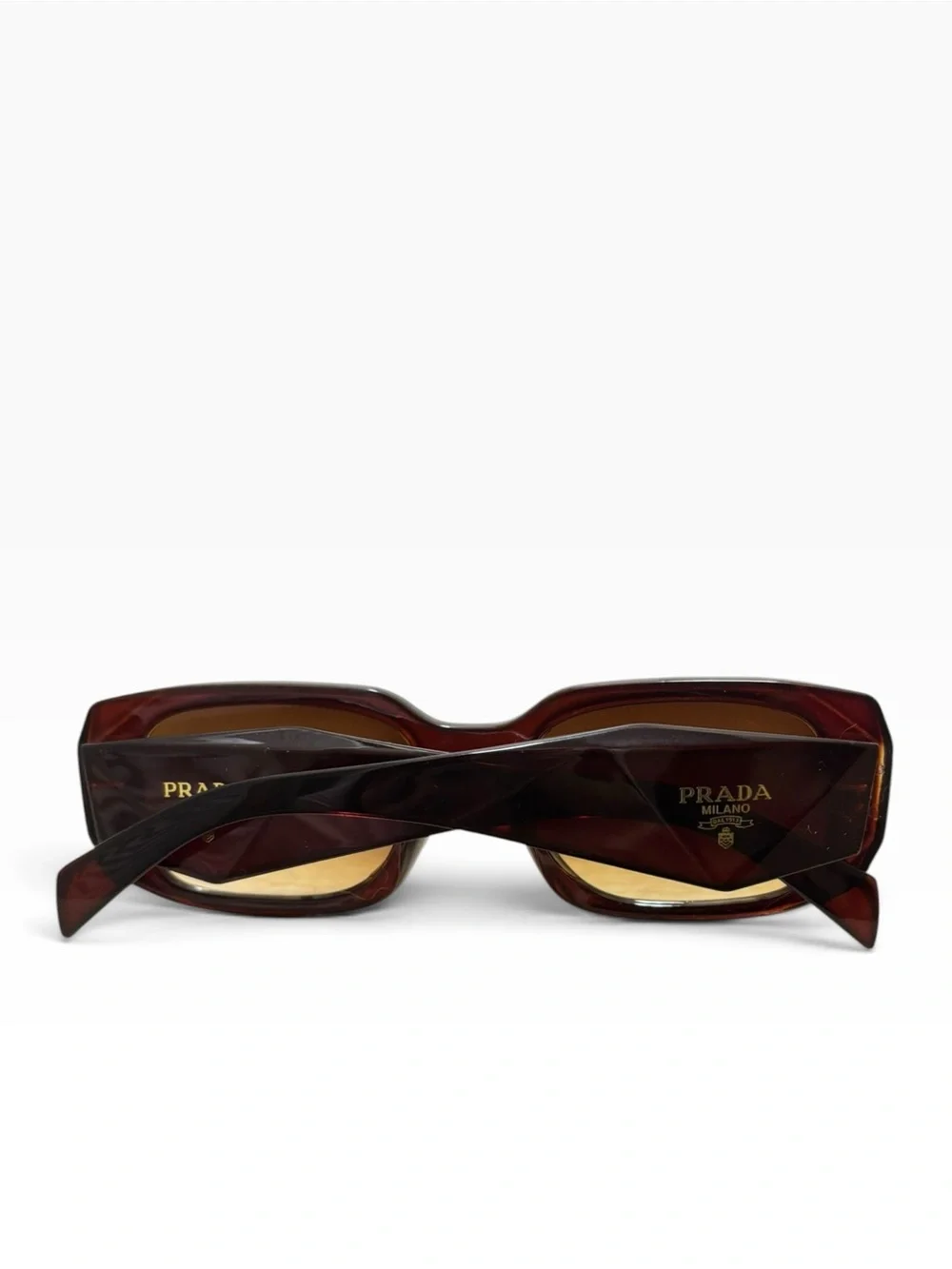 Prada Symbole Tortoise Rectangular Sunglasses SPR17WS